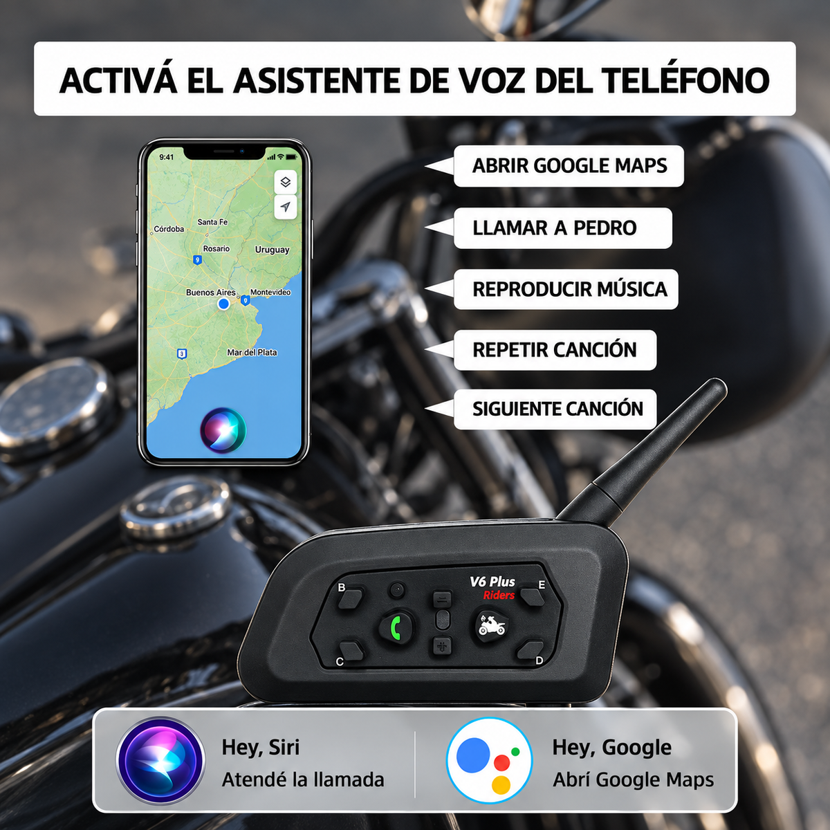 Intercomunicador Bluetooth Audífono Para Cascos De Moto Nepo