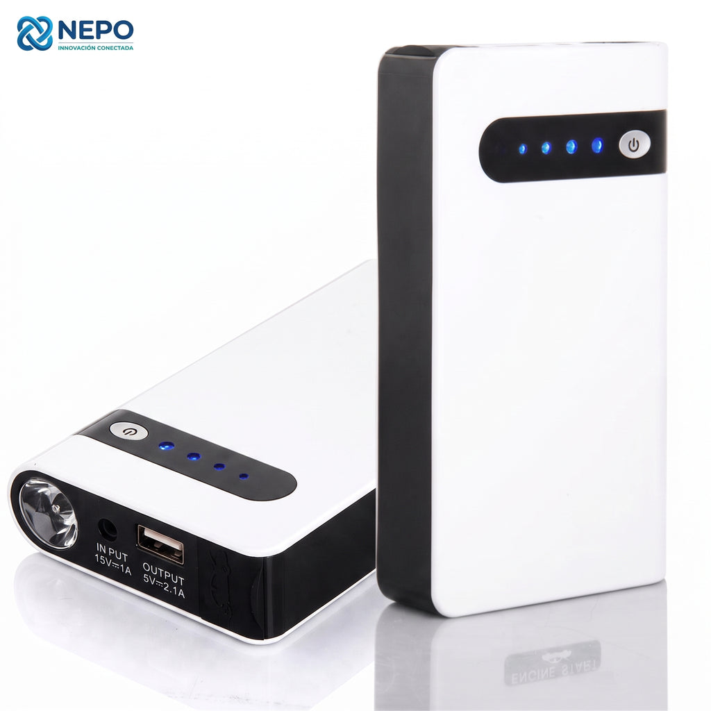 Arrancador De Auto Moto Portatil Powerbank 20000mah Estuche