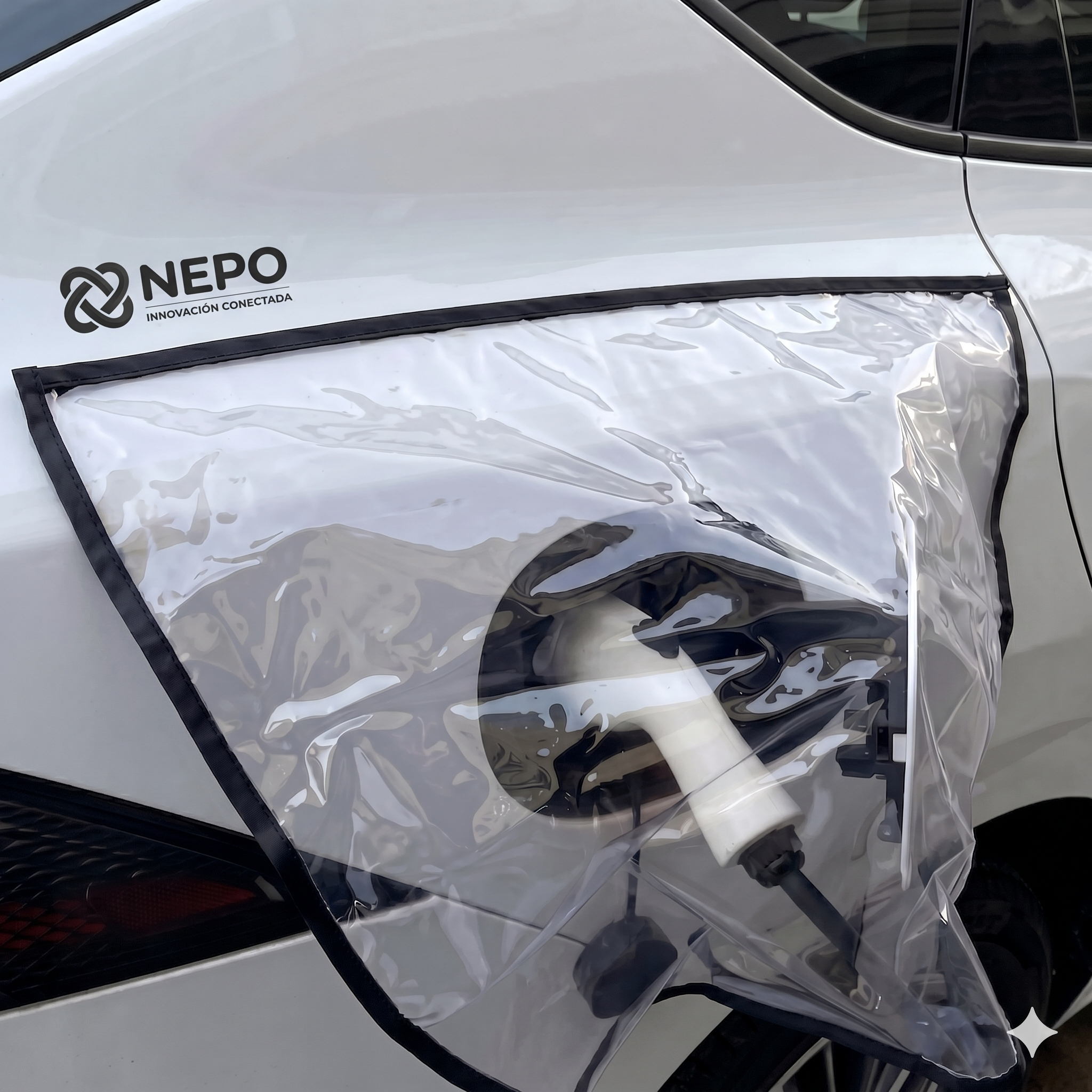 Cubierta Impermeable en PVC para puerto de carga EV, a prueba de polvo u lluvia