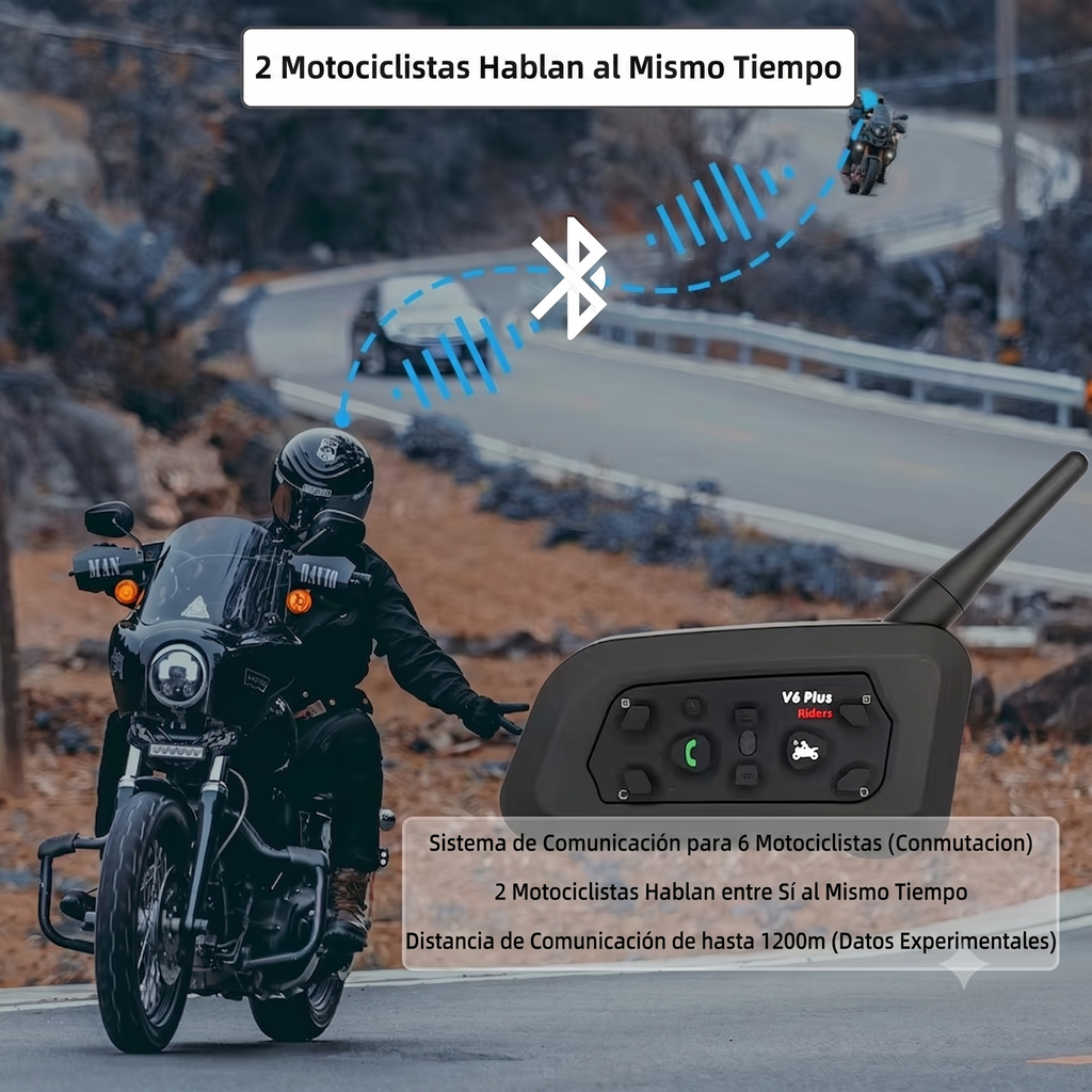 Intercomunicador Bluetooth Audífono Para Cascos De Moto Nepo