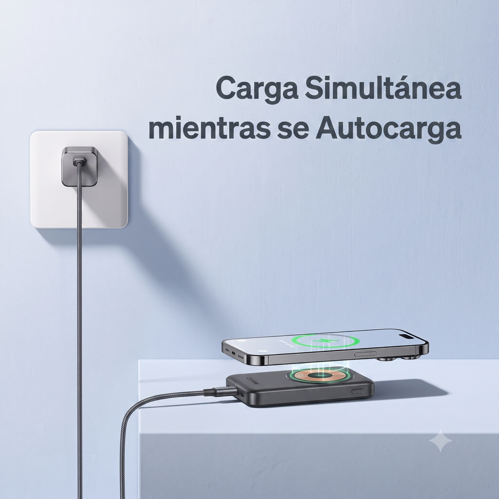 Powerbank Magsafe Ultrarápido Magnetico Ultrafino 5000mah