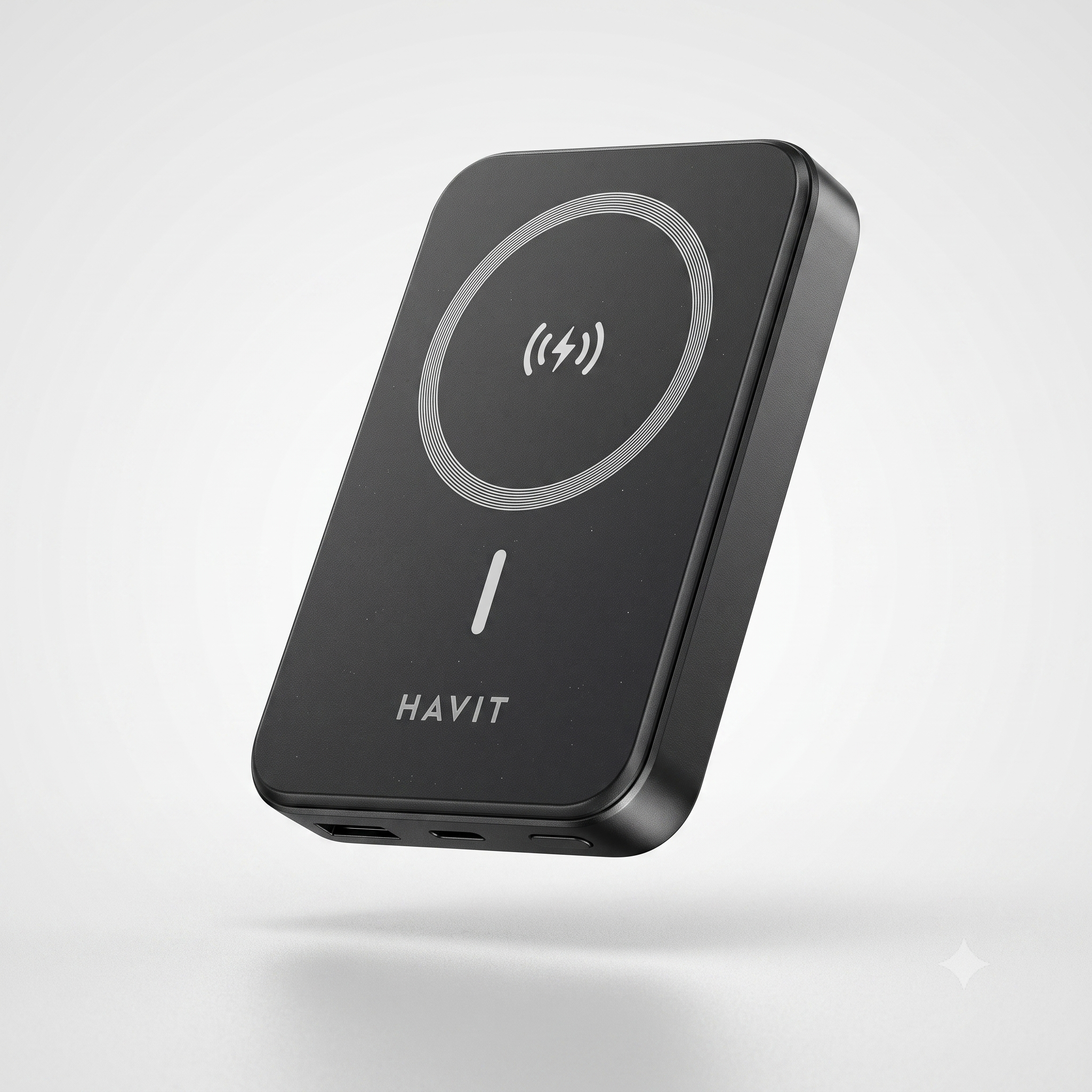 Power Bank Magnético HAVIT PB5224 de 10000mAh con Carga Inalámbrica 15W y PD20W