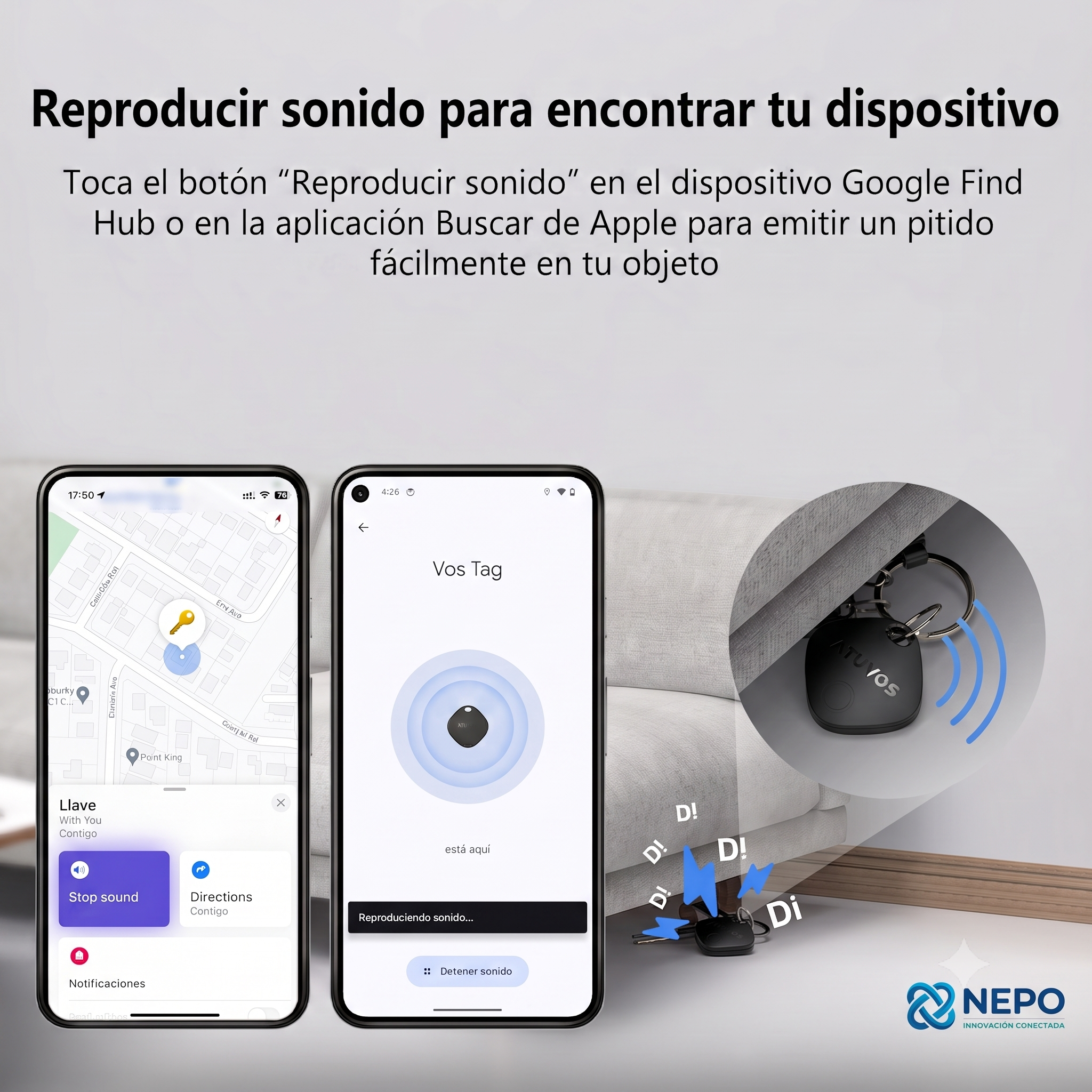 Rastreador GPS Inteligente Atuvos FindMy , IP67 (reistente al polvo y agua), bateria intercambiable C