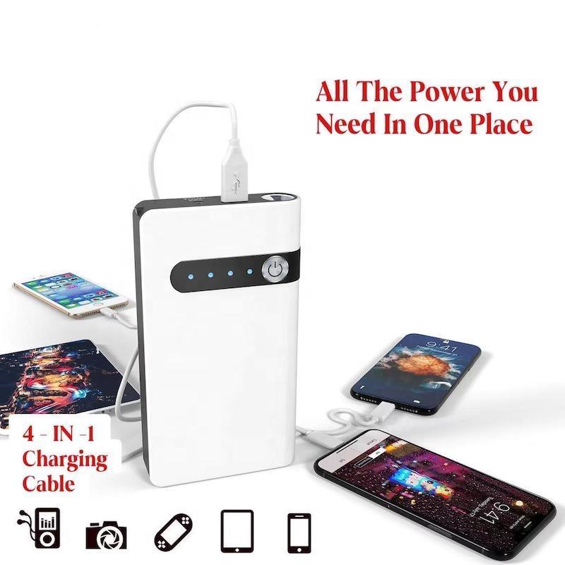 Arrancador De Auto Moto Portatil Powerbank 20000mah Estuche
