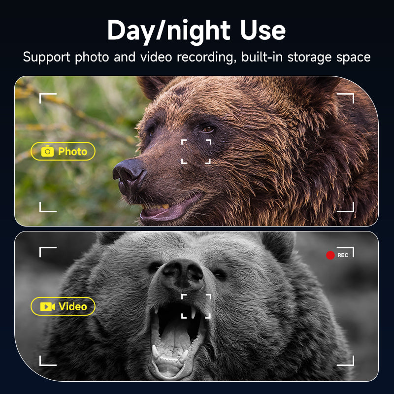 Binoculares / Visor de Visión Nocturna Infrarroja 4K Ultra HD – Pantalla IPS 3.0" – Alcance 800m – Zoom Digital 10x