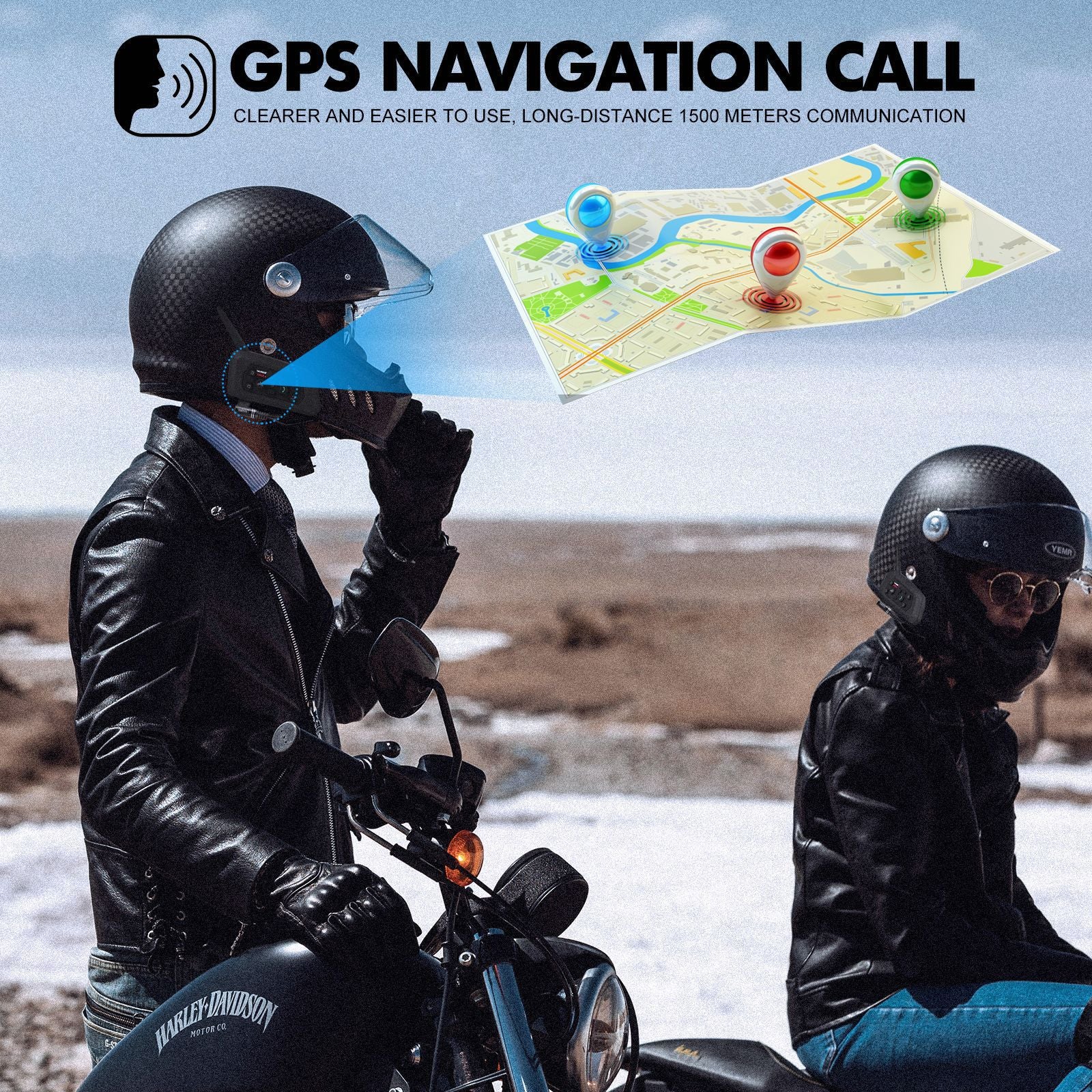 Intercomunicador Bluetooth Audífono Para Cascos De Moto Nepo